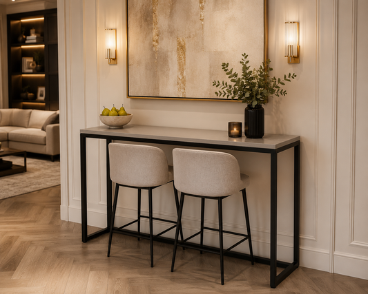 Grey Marble Breakfast Bar
