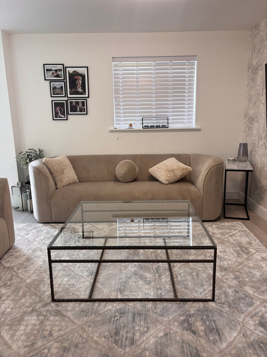 Hammered Steel Coffee Table