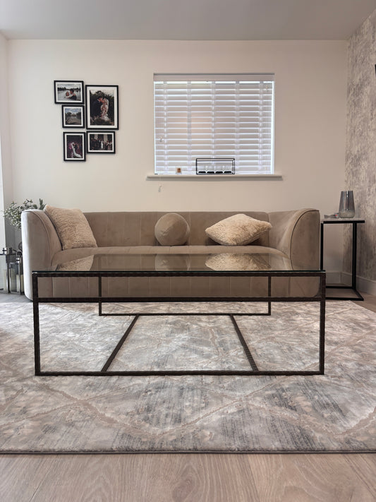 Hammered Steel Coffee Table