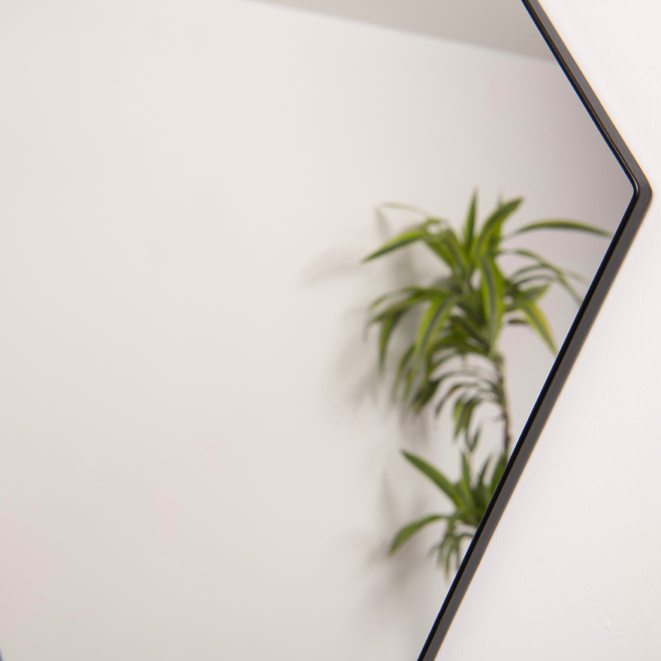 Geometric Hexagon Wall Mirror- RESS Furniture Ltd. Anthracite Close Up