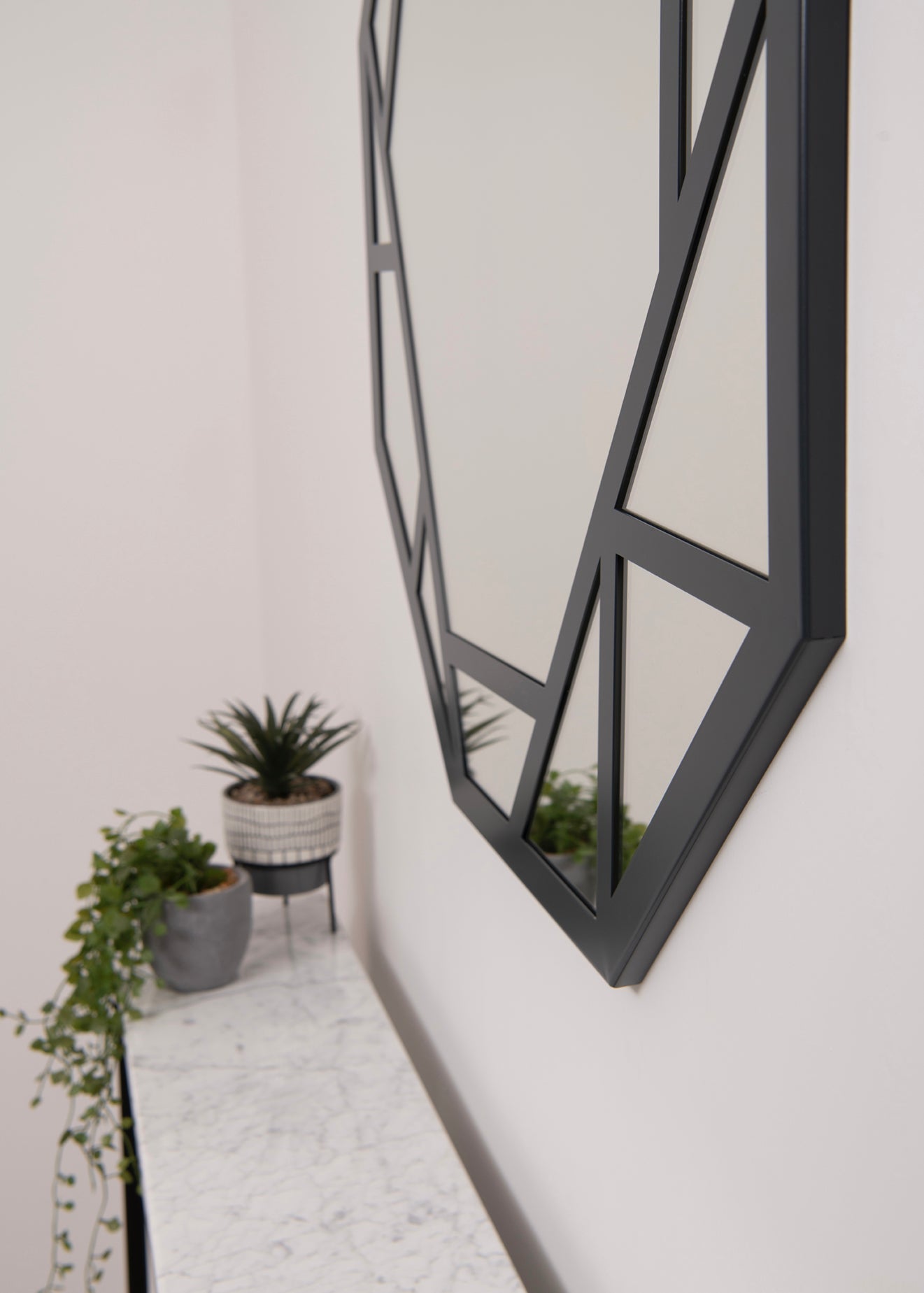 Abstract Geometric Wall Mirror