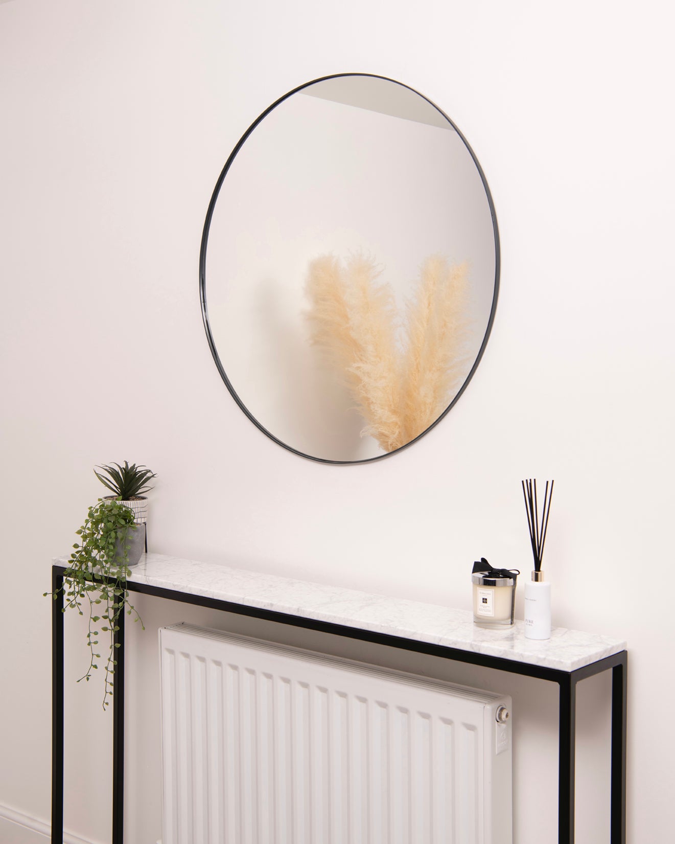 Large Round Wall Mirror- RESS Furniture Ltd. Anthracite