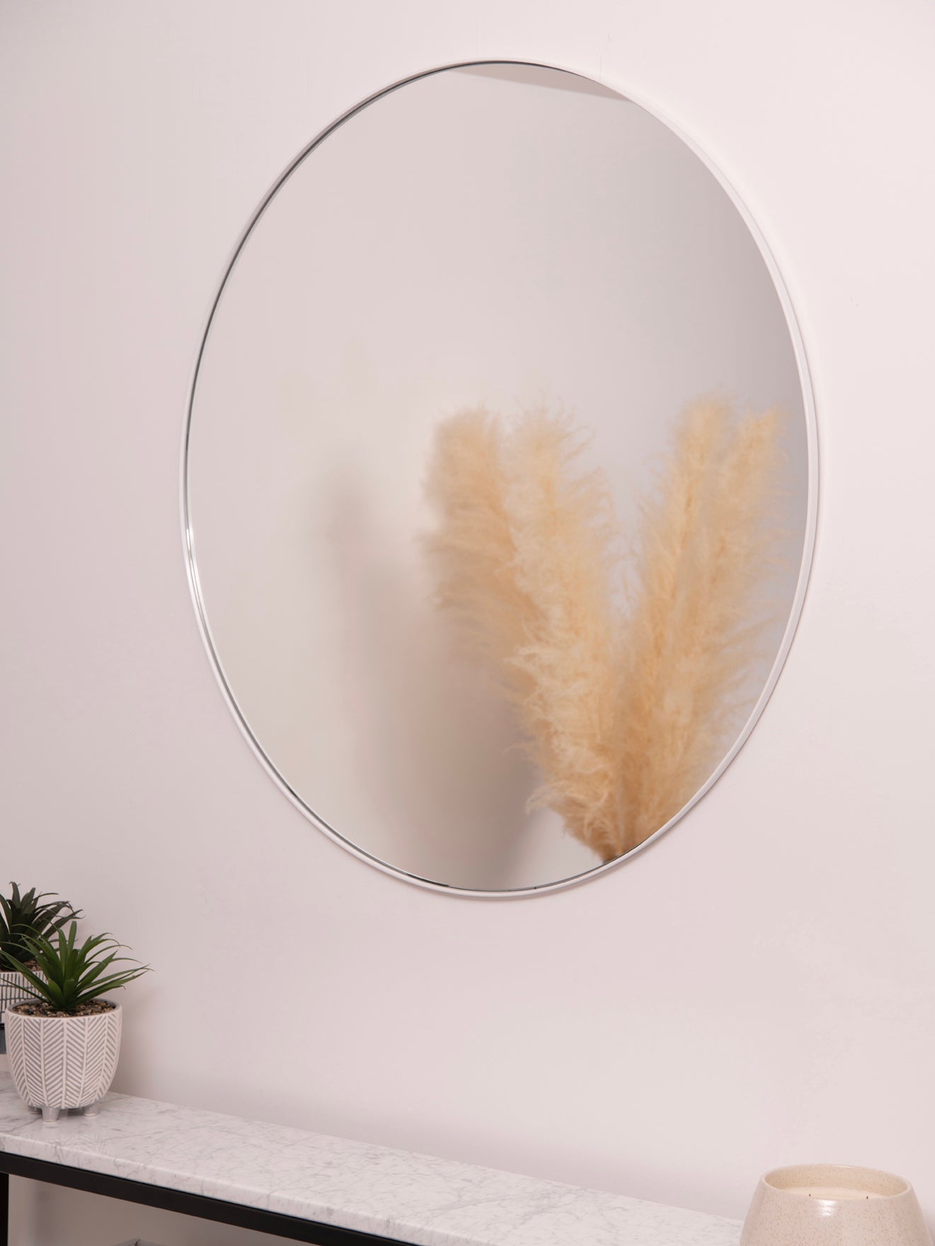 Large Round Wall Mirror