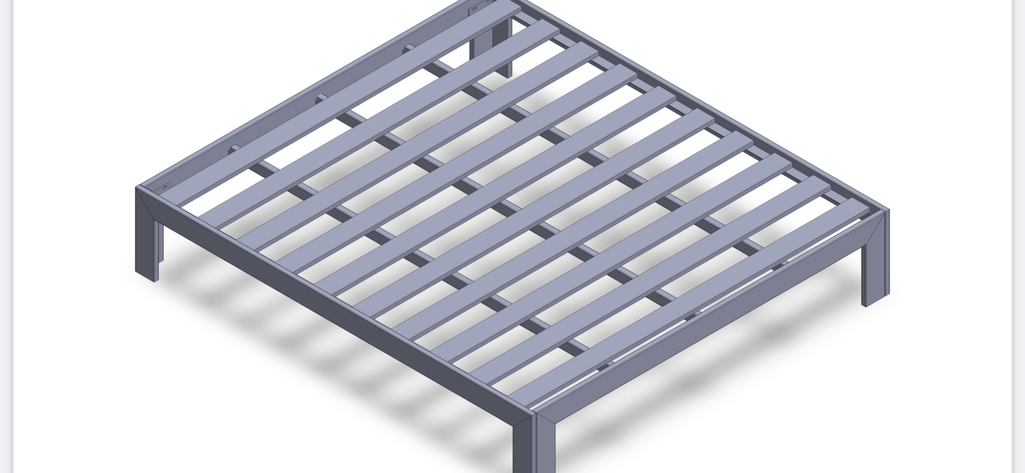 Aluminium Metal King Size Bed Frame- RESS Furniture Ltd
