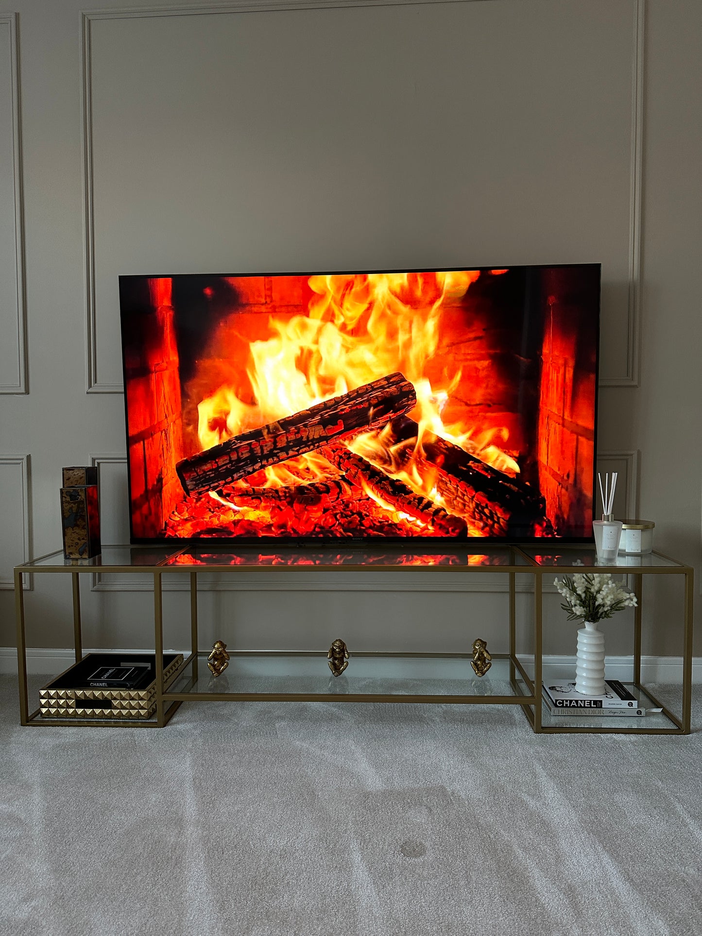 Elegant Glass TV unit