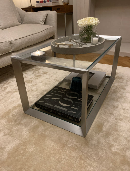 Aluminium Glass Table - RESS Furniture Ltd