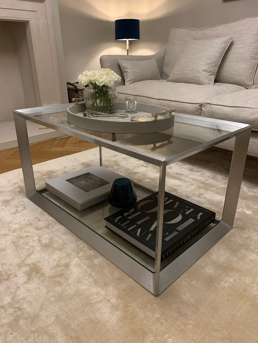 Aluminium Glass Table - RESS Furniture Ltd. Frame View