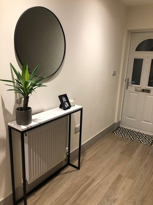 Miami White Marble Topped Console Table - RESS Furniture Ltd