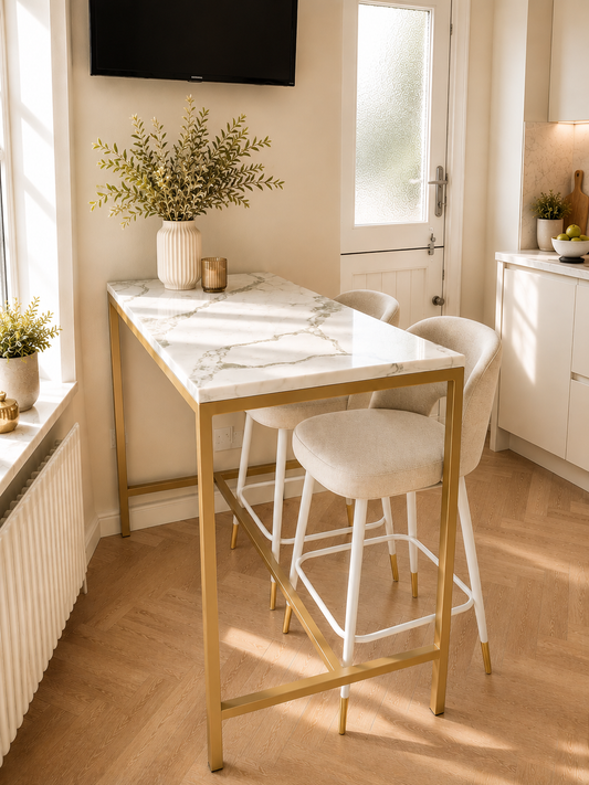Carrara Bianco Breakfast Bar