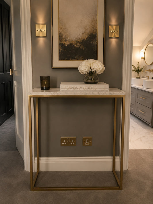 Carrara Marble Console Table