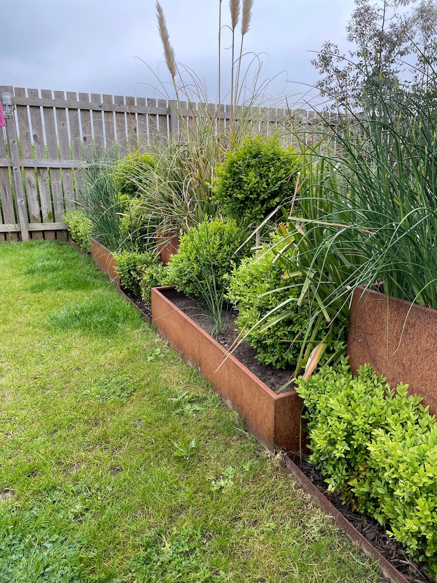 Corten Steel Trough Planters