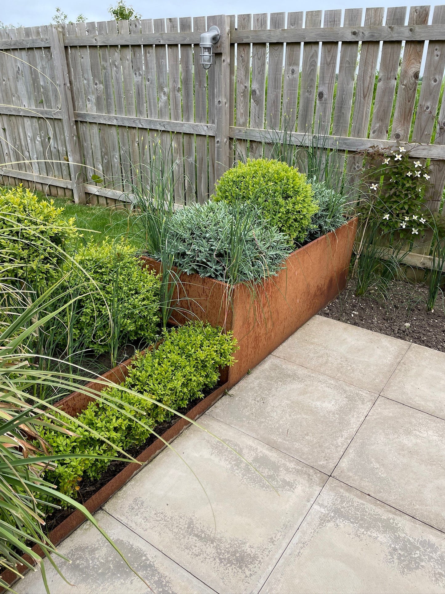 Corten Steel Trough Planters