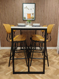 Fugen Arabesque Marble Breakfast Bar- RESS Furniture Ltd. Frame View