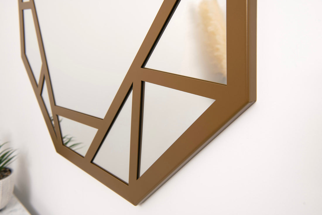 Abstract Geometric Wall Mirror - RESS Furniture Ltd