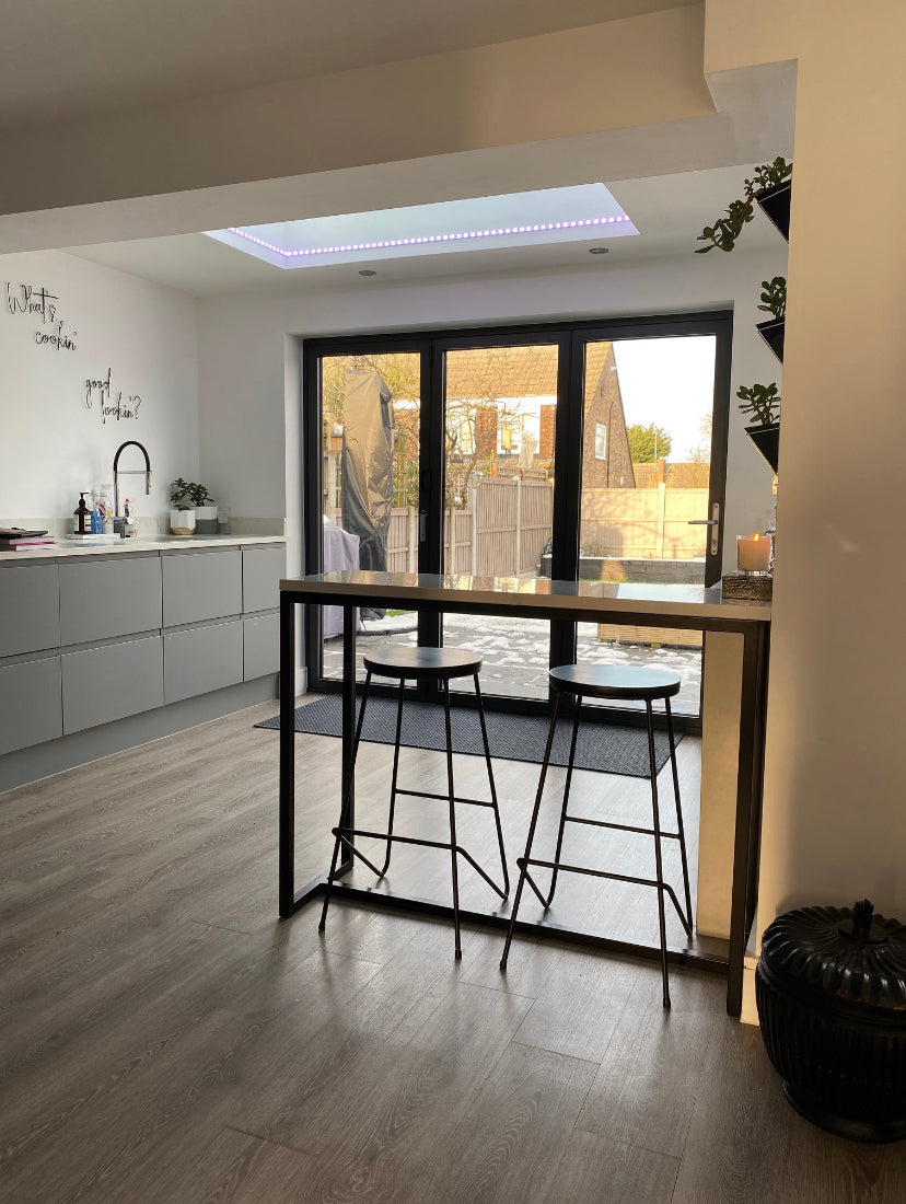 Slimline Lagoon Silestone Breakfast Bar- RESS Furniture LTD.