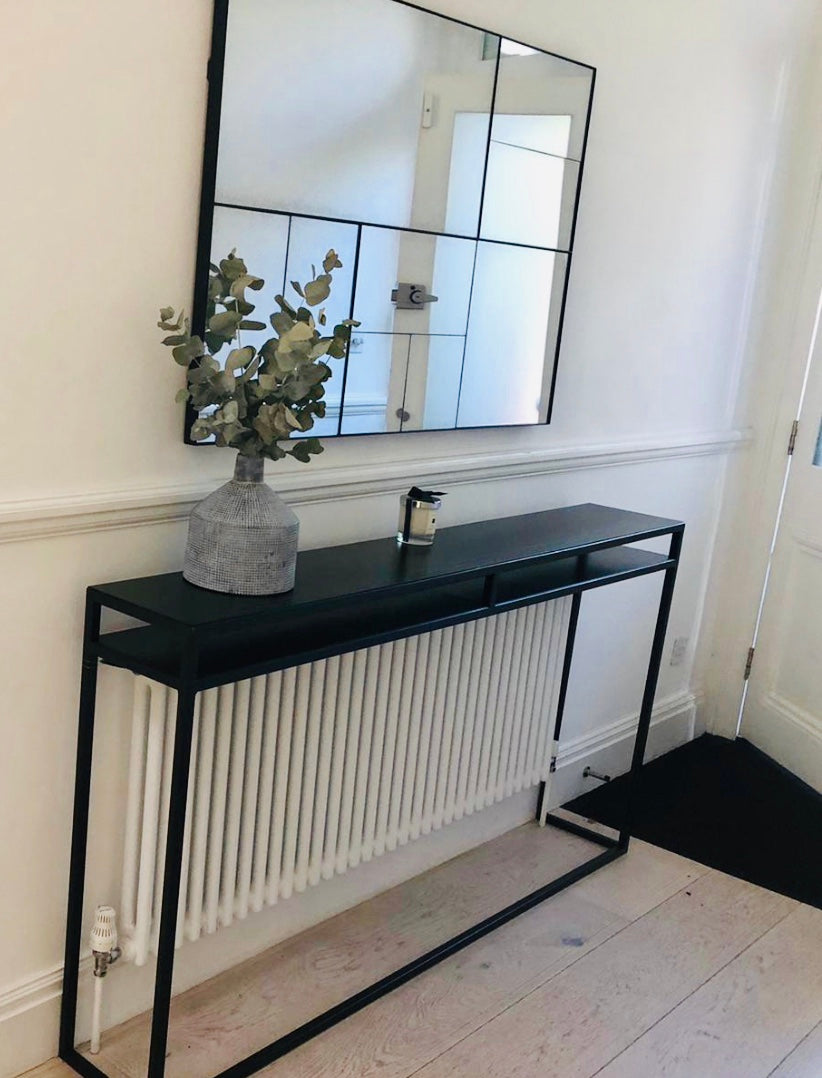 Double Shelf Steel Console Table - RESS Furniture Ltd