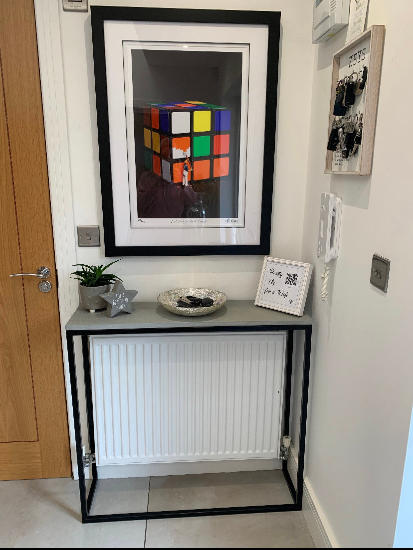 Brushed Concrete Console TableÂ  - RESS Furniture Ltd