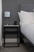 Carrera Marble Topped Side Table - RESS Furniture Ltd. Bedside
